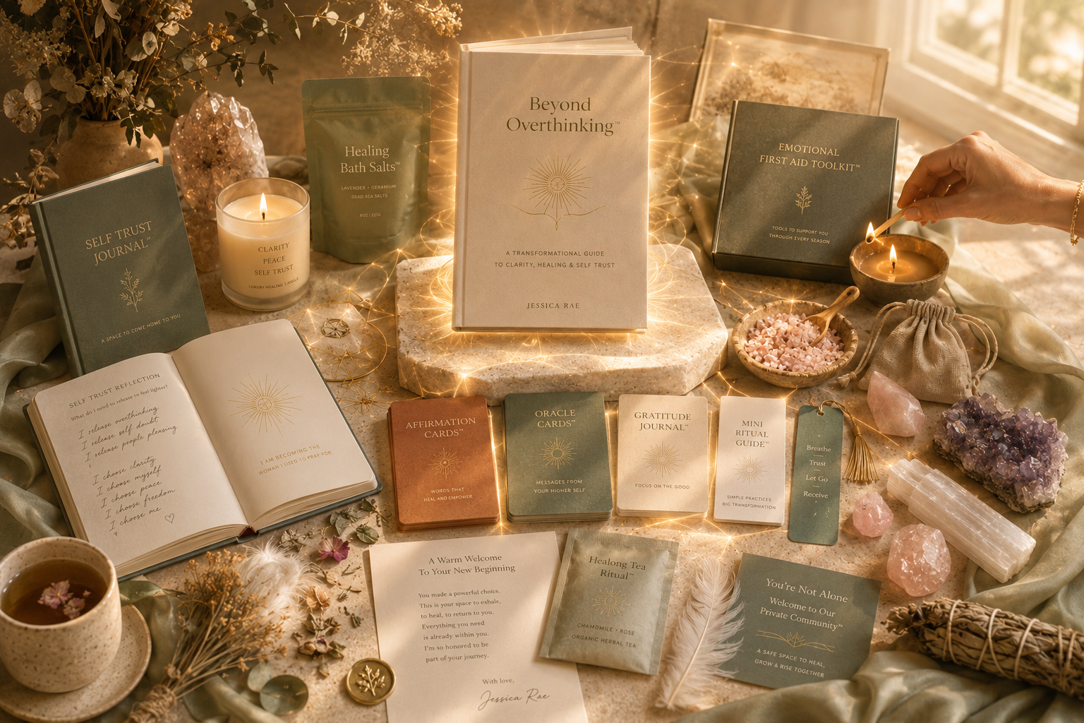 Premium healing products collection